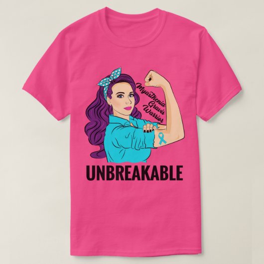 T-shirt Myasthénie Gravis Sensibilisation MG Neuromusculai (Design devant)