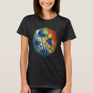 T-shirt Mycologie de la nature de la forêt rétro Recherche