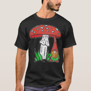 T-shirt Mycologie de l'amour du champignon nain qui nourri