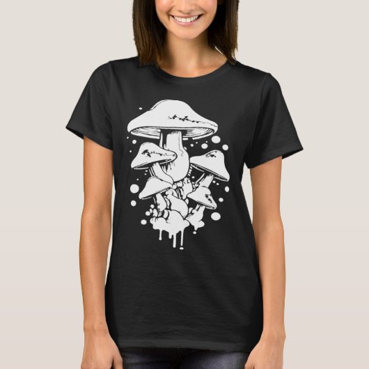 T-shirt Mycologie des champignons de camouflage Chasseur M (Devant)