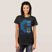 T-shirt Myélite transverse Awareness Ribbon Maman Warrior (Devant entier)