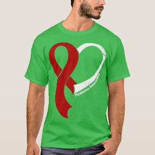 T-shirt Myeloma Sensibilisation Hope Love Heart Ribbon Hap
