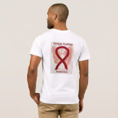 T-shirt Myélome multiple Sensibilisation Ruban Angel perso (Dos entier)