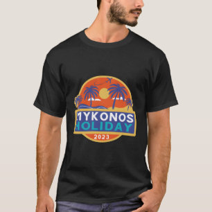 T-shirt Mykonos Grèce 2023 Famille Îles grecques