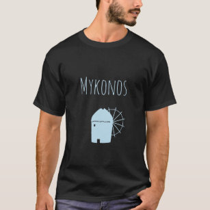 T-shirt Mykonos, Grèce : Moulin à vent ionique