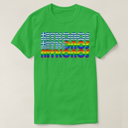 T-shirt Mykonos Mykonos Grèce Gay pride (Design devant)