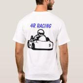 T-shirt Mykron se contractant avec le kart dessus de (Dos)