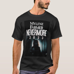 T-shirt MYLENE FARMER NEVERMORE 2023 rétro garçon drôle