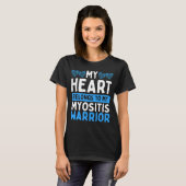 T-shirt Myositis Sensibilisation Bleu Myositis Myositis Gu (Devant entier)