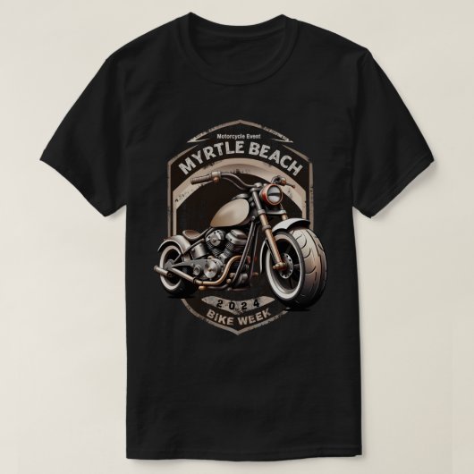 T-shirt Myrtle Beach Bike Week Printemps 2024 (Design devant)
