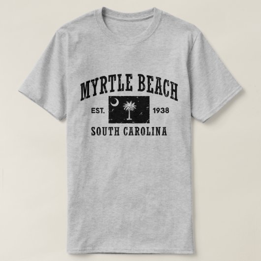T-shirt Myrtle Beach Caroline du Sud (Design devant)