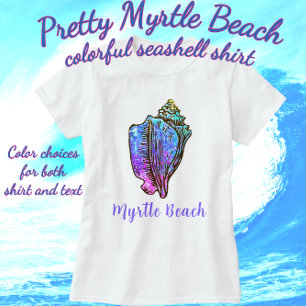 T-shirt Myrtle Beach Caroline du Sud Jolie Coquille de la 