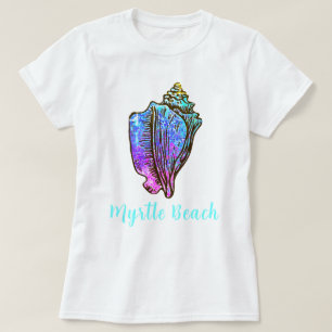 T-shirt Myrtle Beach Caroline du Sud Jolie Coquille de la 