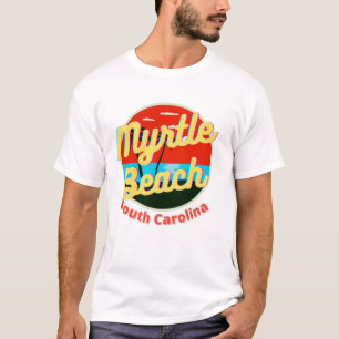 T-shirt Myrtle Beach South Carolina Retro Sunset