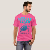 T-shirt Myrtle Beach South Carolina Sea Turtle Surfer Scub (Devant entier)