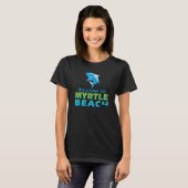 T-shirt Myrtle Beach South Carolina Shark Bite Design (Devant entier)
