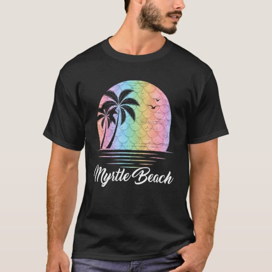 T-shirt Myrtle Beach South Carolina Vacances Sirène (Devant)
