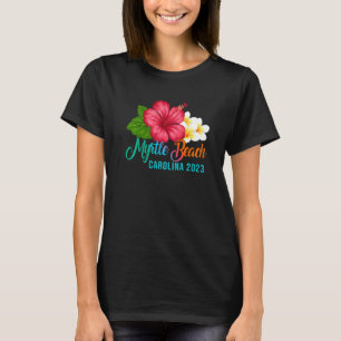 T-shirt Myrtle Beach Vacances Carolina Hibiscus tropical F