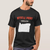 T-shirt Myrtle Point Oregon USA State America Travel Orego (Devant)