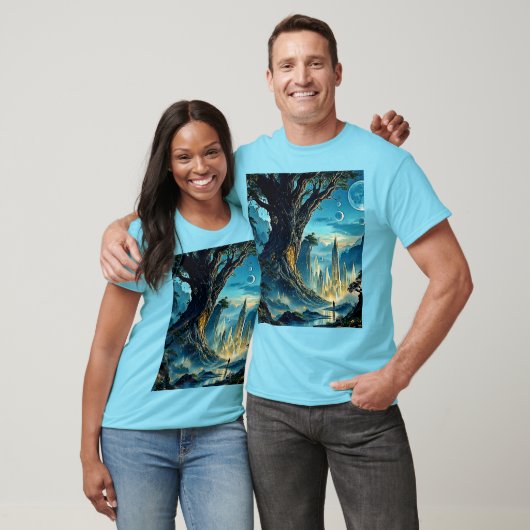 T-shirt Myssel Tree City Dreamscape (Unisexe)