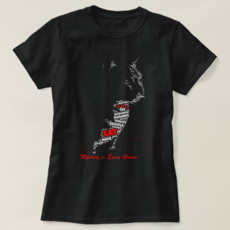 T-shirt Mystère dans chaque regard | Art typographique de