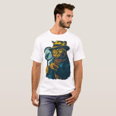 T-shirt Mystère du chat détective (Devant entier)