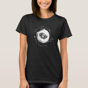 T-shirt Mystérieuse Boule De Cristal Avec Un Oeil De Rebut