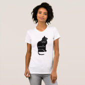 T-shirt Mystérieux comme un chat Edgar Allan Poe Citation (Devant entier)
