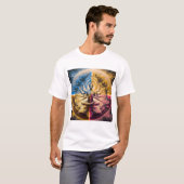 T-shirt Mystic Cosmic Deity Mandala T‑Shirt | Psychedelic (Devant entier)