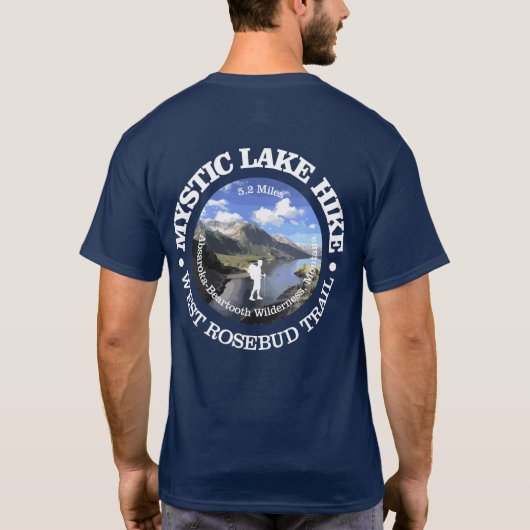 T-shirt Mystic Lake Hike (rd) (Dos)