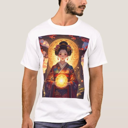 T-shirt Mystic Light – Kimono Grace and Celestial Power (Devant)