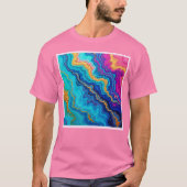 T-shirt Mystic Teal & Gold Energy (Devant)
