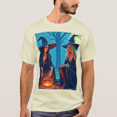 T-shirt Mystic Witches Cauldron Spellbound (Devant)