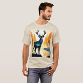 T-shirt Mystical Forest Deer (Devant entier)