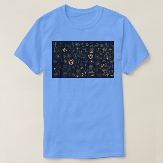 T-shirt Mystical Magic and Esoteric Elements Pattern  (Design devant)