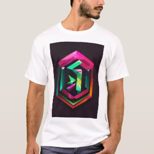 T-shirt "Mystical Majesty : Logo de Lion géométrique avec