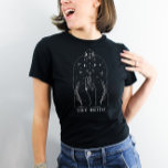 T-shirt Mystical Tarot Card Bachelorette Party The Bride<br><div class="desc">Ce design présente un design de carte tarot mystique avec des polices célestes modernes. Voir la collection entière pour plus d'articles correspondants !</div>