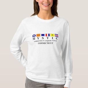 T-shirt Mystique, CT - Longtitude et latitude