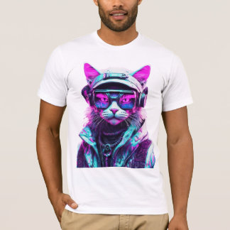 T-shirt Mystique Cyberpunk Mauvais chat