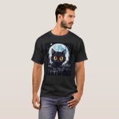 T-shirt Mystique de chat un déclencheur de conversation (Devant entier)