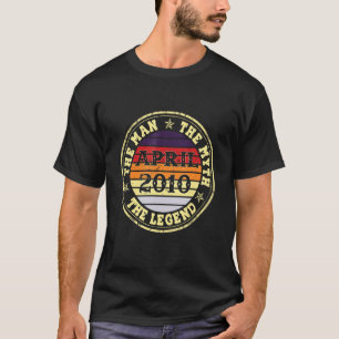 T-shirt Mythe de l'Homme Homme Légende Avril 2010 12e anni