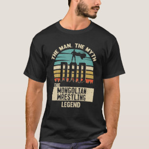 T-shirt Mythe de l'homme Légende papa combat mongole