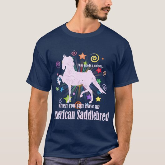 T-shirt Mythes Et Légendes De La Unicorne Saddlebred (Devant)