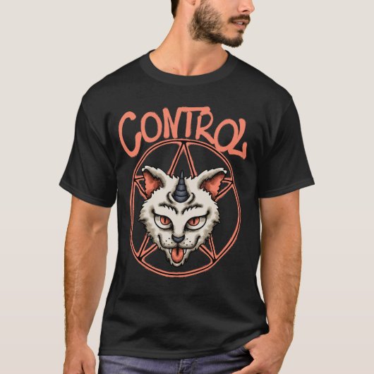 T-shirt Mythical Cat Head streetwear  (Devant)