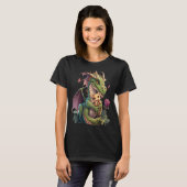 T-shirt Mythical Creature Fans Dragon Mom Hugging A Child (Devant entier)