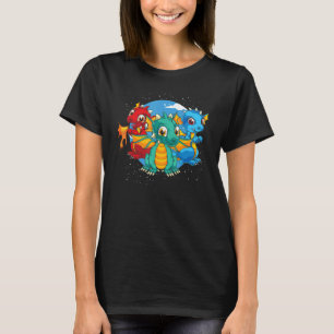T-shirt Mythique Créature Imaginaire animal mou Dragon