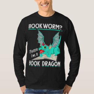 T-shirt Mythique Créature Lecture Bookworm Livre Dragon