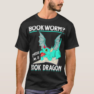 T-shirt Mythique Créature Lecture Bookworm Livre Dragon