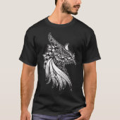 T-shirt Mythique Dragon Mandala - Tête à cornes d'Imaginai (Devant)