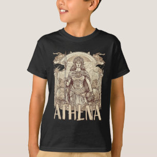 T-shirt Mythologie Grecque - Athéna La Déesse De La Sagess